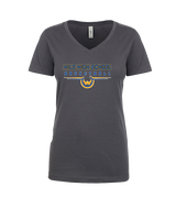 Hilo HS Boys Basketball Design - Womens Vneck