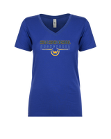 Hilo HS Boys Basketball Design - Womens Vneck
