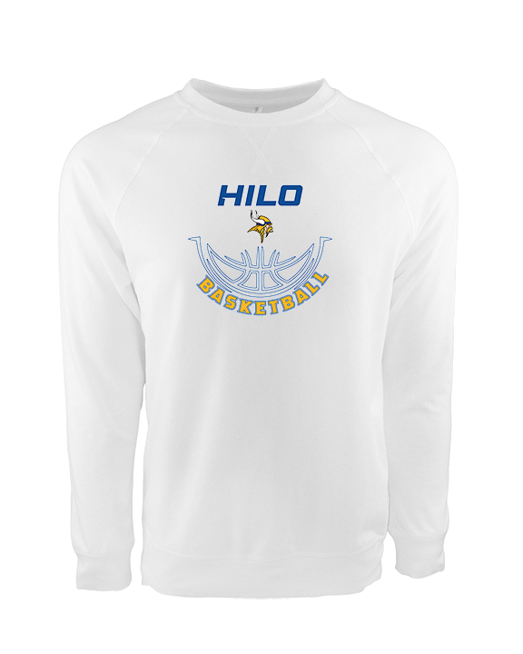 Hilo HS Boys Basketball Outline - Crewneck Sweatshirt