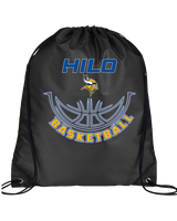Hilo HS Boys Basketball Outline - Drawstring Bag