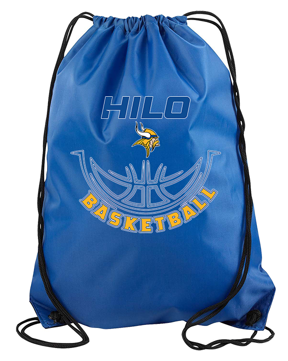 Hilo HS Boys Basketball Outline - Drawstring Bag