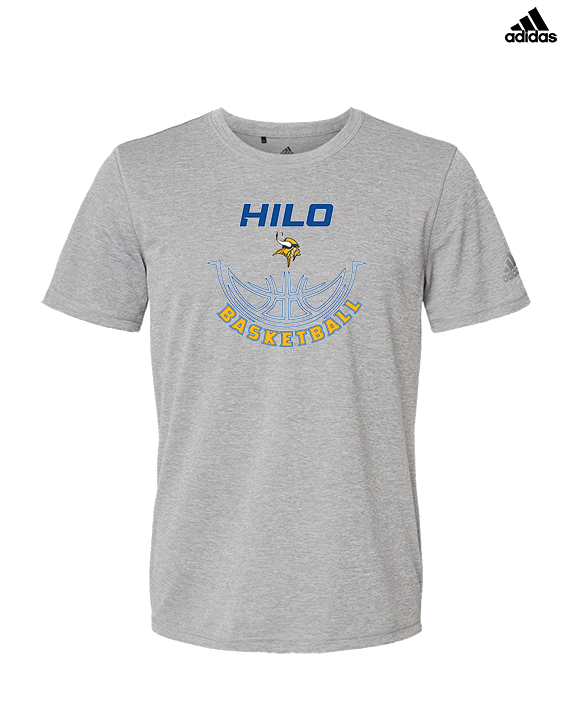 Hilo HS Boys Basketball Outline - Mens Adidas Performance Shirt