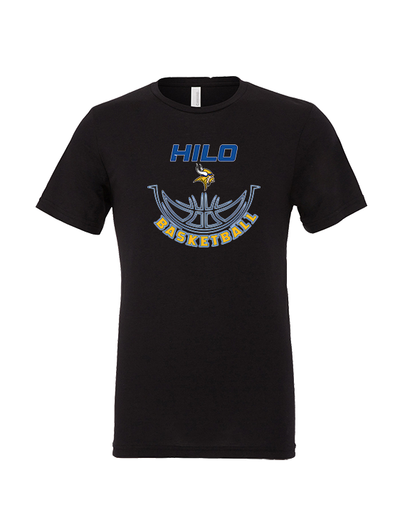 Hilo HS Boys Basketball Outline - Tri-Blend Shirt