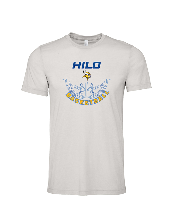 Hilo HS Boys Basketball Outline - Tri-Blend Shirt