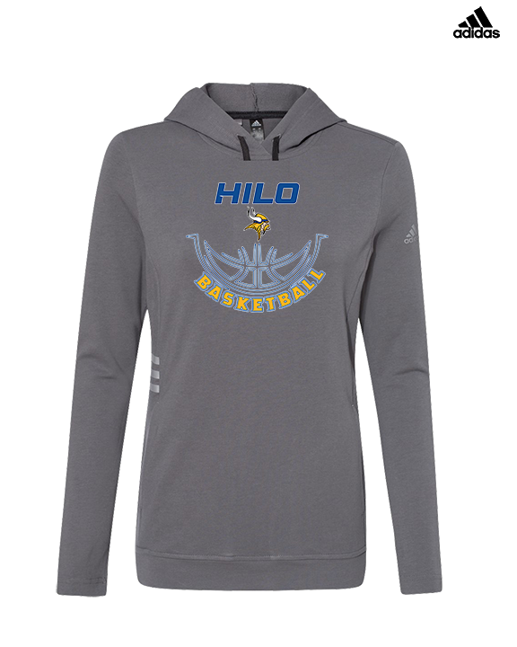 Hilo HS Boys Basketball Outline - Womens Adidas Hoodie