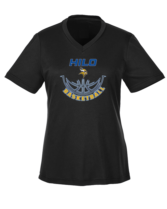 Hilo HS Boys Basketball Outline - Womens Performance Shirt