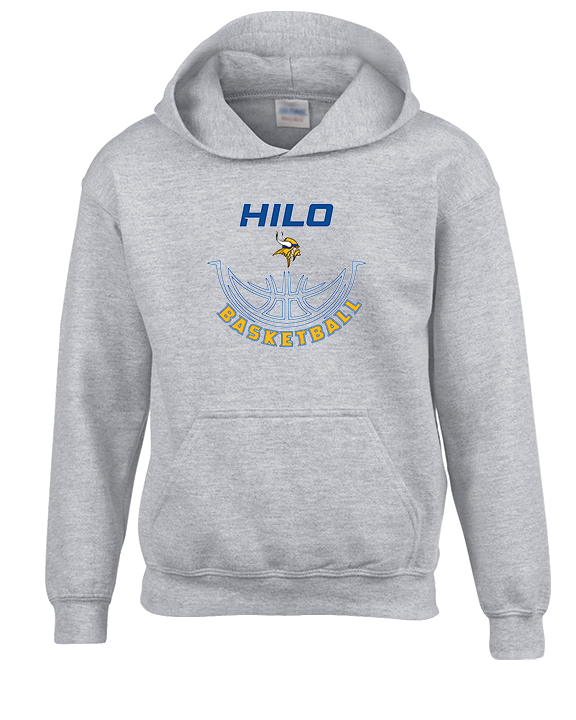 Hilo HS Boys Basketball Outline - Youth Hoodie