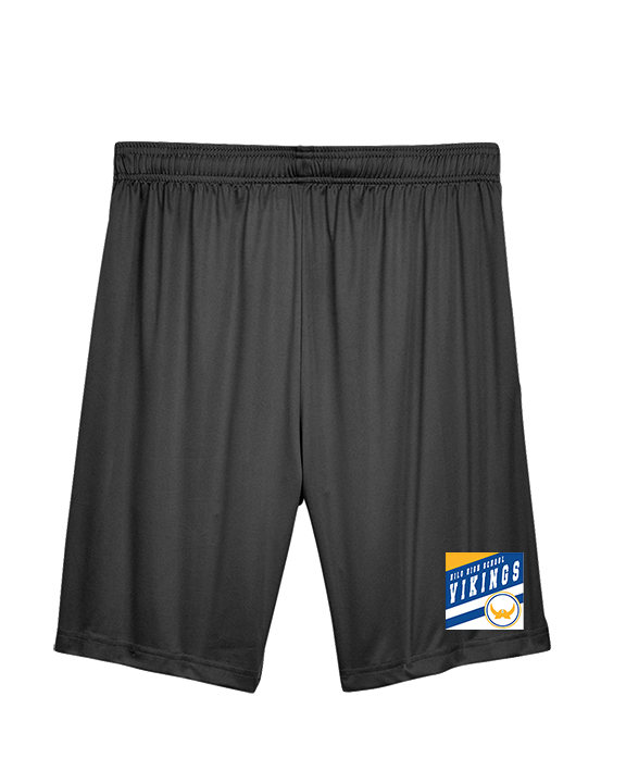 Hilo HS Boys Basketball Square - Mens Training Shorts with Pockets
