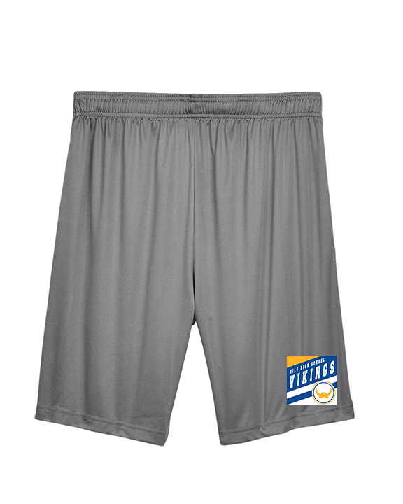 Hilo HS Boys Basketball Square - Mens Training Shorts with Pockets