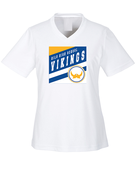 Hilo HS Boys Basketball Square - Womens Performance Shirt