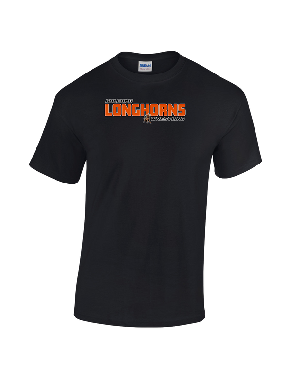 Holcomb HS Wrestling Bold - Cotton T-Shirt