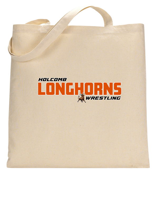 Holcomb HS Wrestling Bold - Tote Bag
