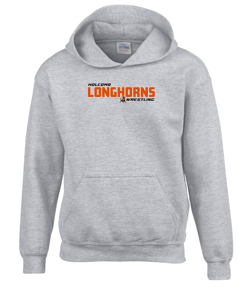 Holcomb HS Wrestling Bold - Cotton Hoodie