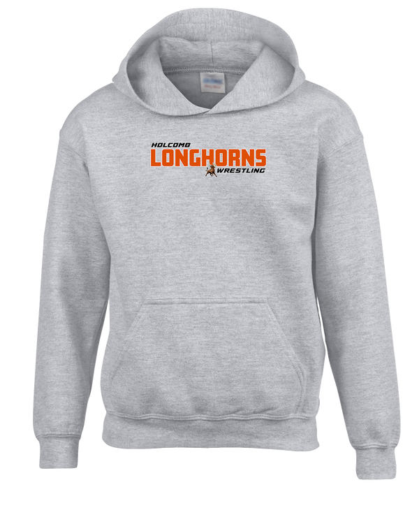 Holcomb HS Wrestling Bold - Youth Hoodie