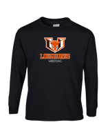 Holcomb HS Wrestling Shadow - Mens Cotton Long Sleeve