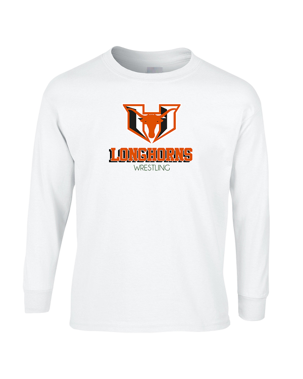 Holcomb HS Wrestling Shadow - Mens Cotton Long Sleeve