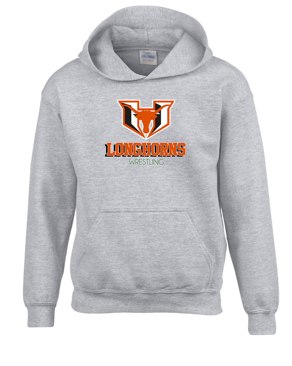 Holcomb HS Wrestling Shadow - Cotton Hoodie