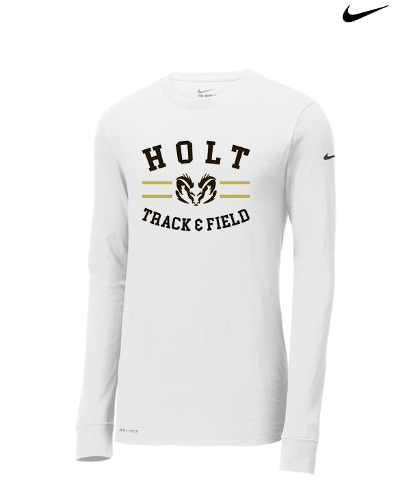 Holt HS Track & Field Curve - Mens Nike Longsleeve