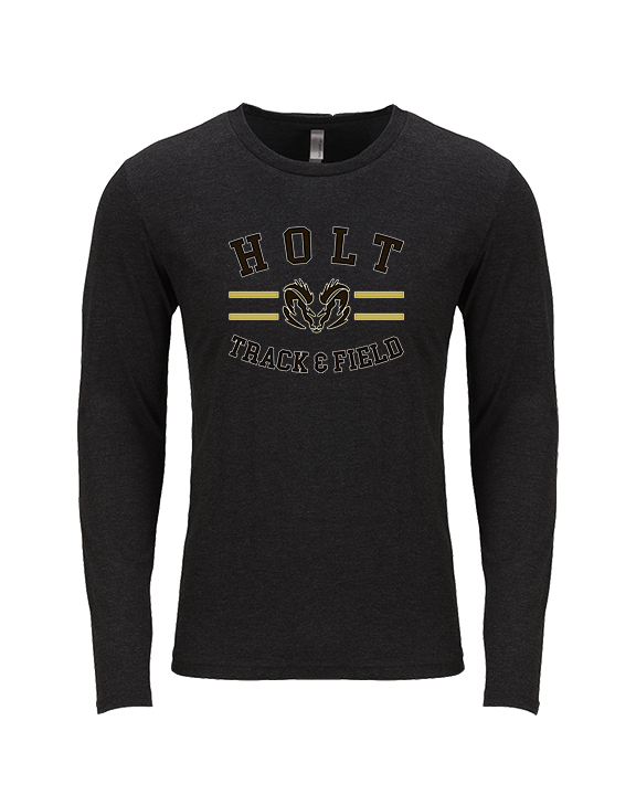 Holt HS Track & Field Curve - Tri-Blend Long Sleeve
