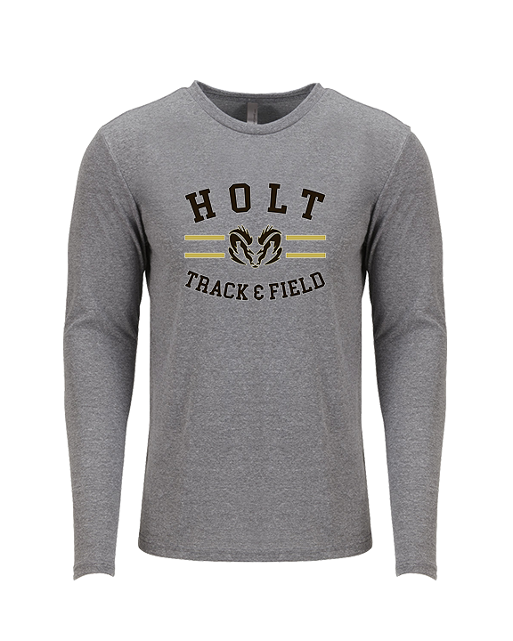 Holt HS Track & Field Curve - Tri-Blend Long Sleeve