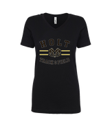 Holt HS Track & Field Curve - Womens Vneck
