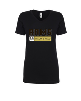 Holt HS Track & Field Pennant - Womens Vneck