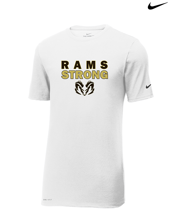 Holt HS Track & Field Strong - Mens Nike Cotton Poly Tee