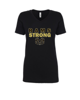 Holt HS Track & Field Strong - Womens Vneck