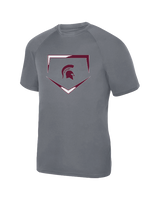 Burnt Hills Home Plate - Youth Performance T-Shirt