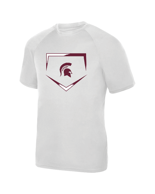 Burnt Hills Home Plate - Youth Performance T-Shirt