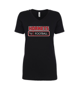 Honesdale HS Football Pennant - Womens Vneck