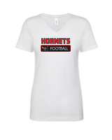 Honesdale HS Football Pennant - Womens Vneck