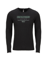 Hopatcong HS Football Design - Tri-Blend Long Sleeve