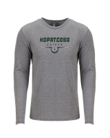 Hopatcong HS Football Design - Tri-Blend Long Sleeve