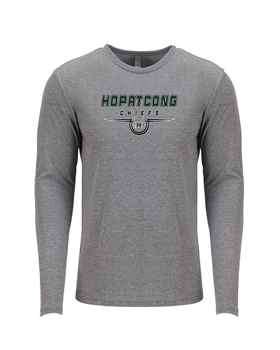 Hopatcong HS Football Design - Tri-Blend Long Sleeve