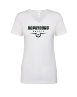 Hopatcong HS Football Design - Womens V-Neck