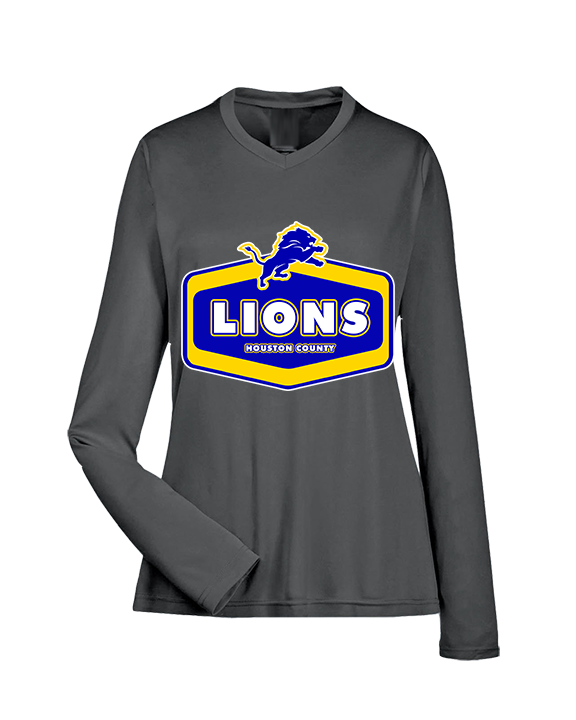 Houston County HS Football Board - Womens Performance Longsleeve