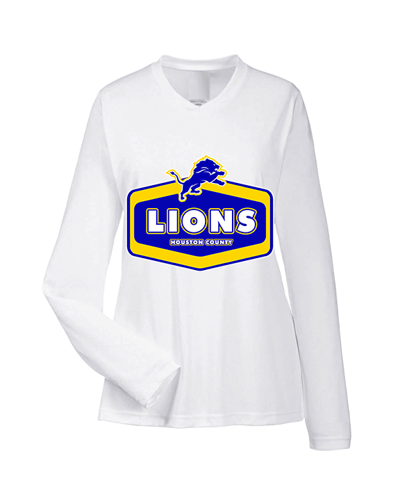 Houston County HS Football Board - Womens Performance Longsleeve