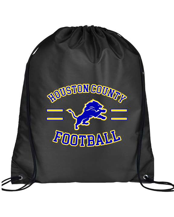 Houston County HS Football Curve - Drawstring Bag