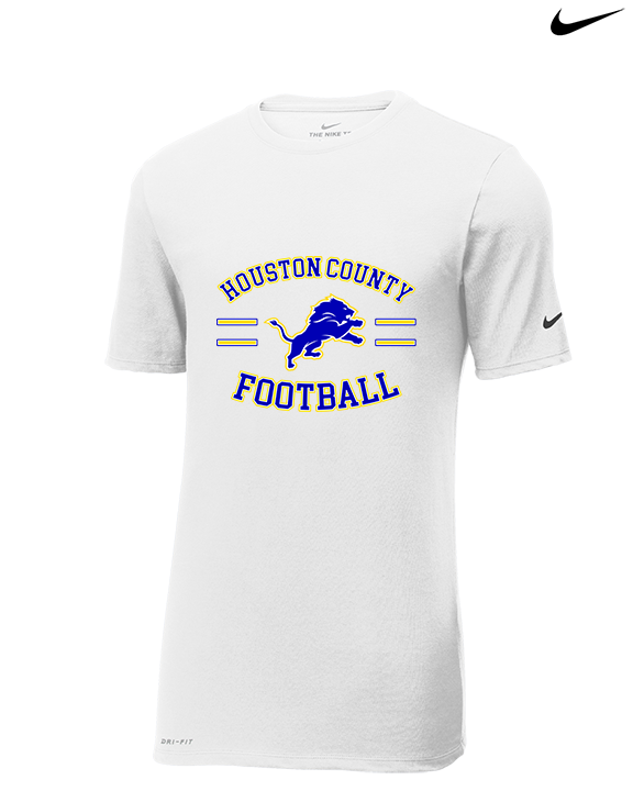 Houston County HS Football Curve - Mens Nike Cotton Poly Tee