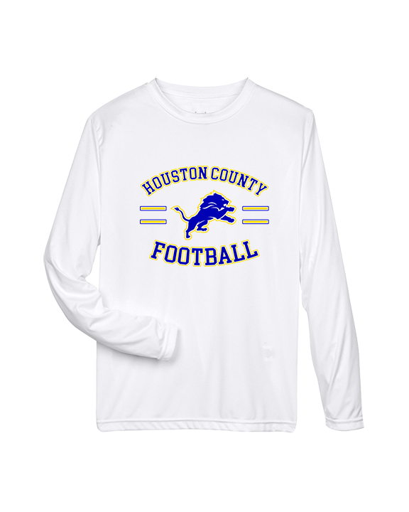 Houston County HS Football Curve - Performance Longsleeve