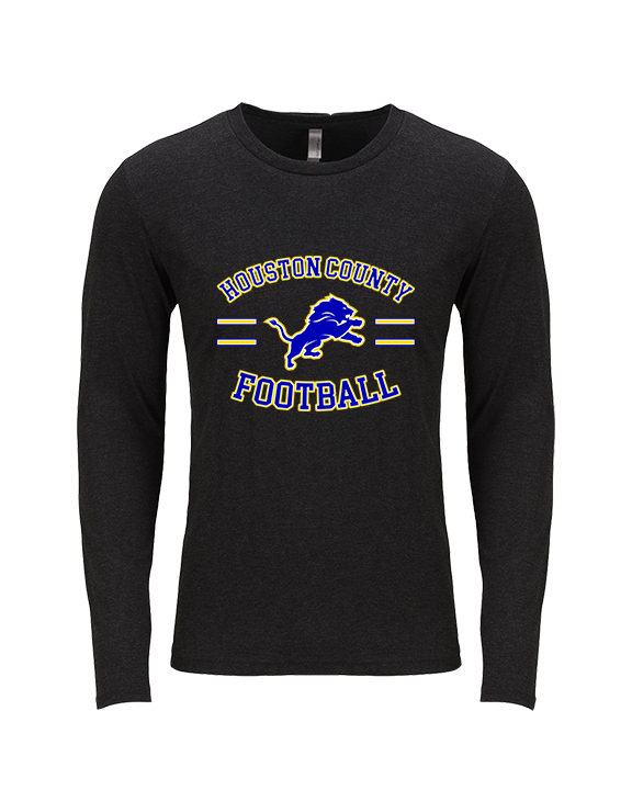 Houston County HS Football Curve - Tri-Blend Long Sleeve