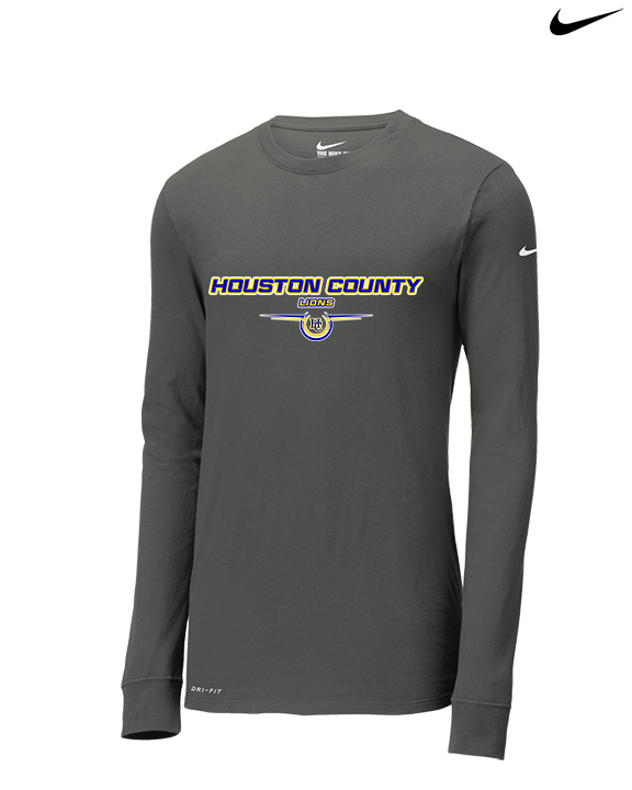 Houston County HS Football Design - Mens Nike Longsleeve