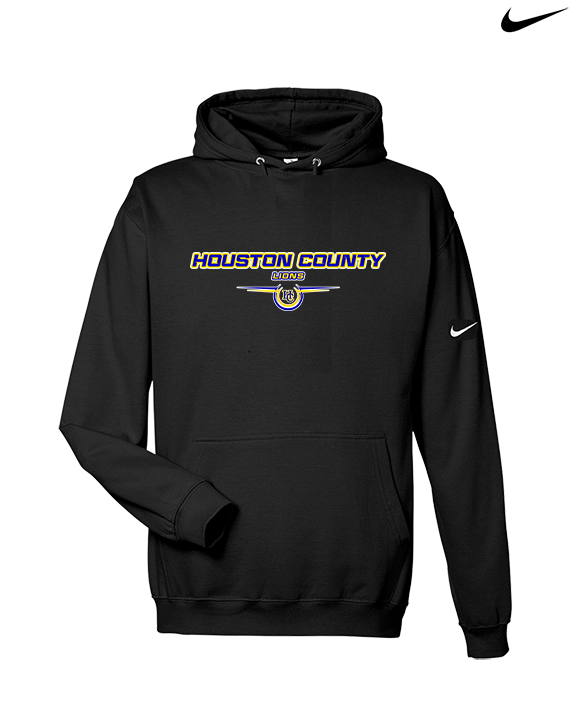 Houston County HS Football Design - Nike Club Fleece Hoodie