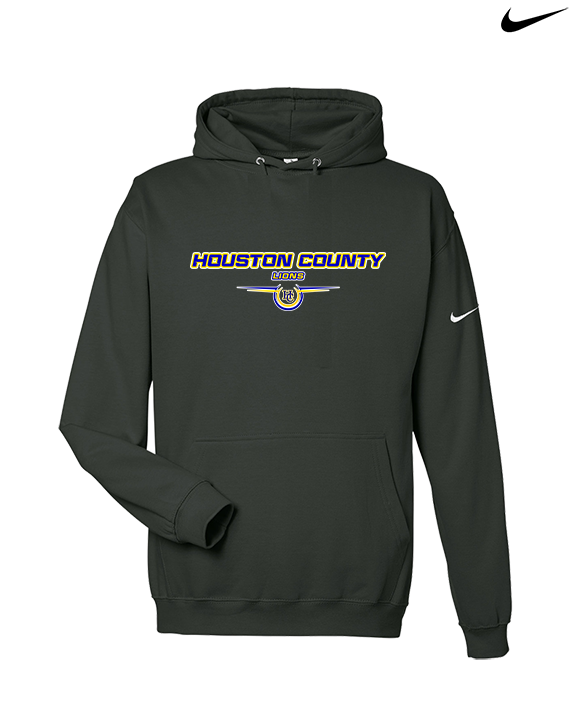 Houston County HS Football Design - Nike Club Fleece Hoodie