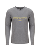 Houston County HS Football Design - Tri-Blend Long Sleeve