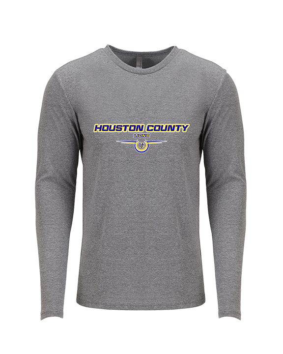 Houston County HS Football Design - Tri-Blend Long Sleeve