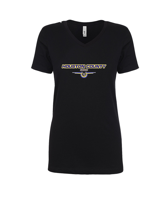 Houston County HS Football Design - Womens Vneck