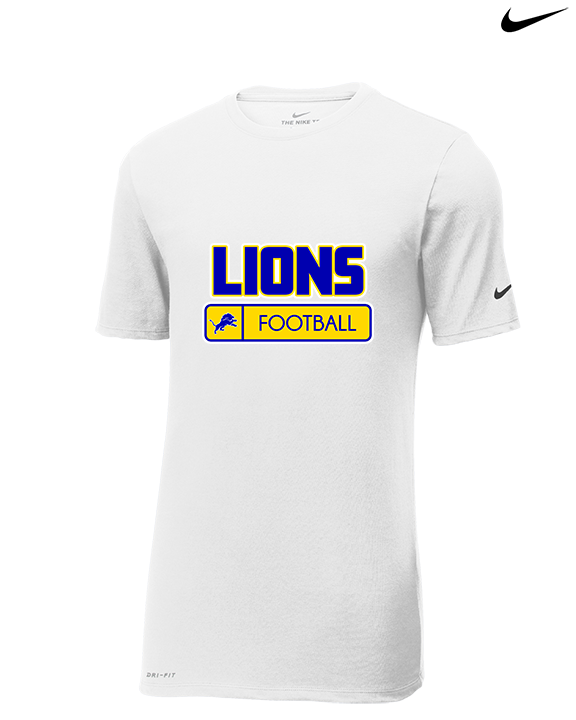 Houston County HS Football Pennant - Mens Nike Cotton Poly Tee