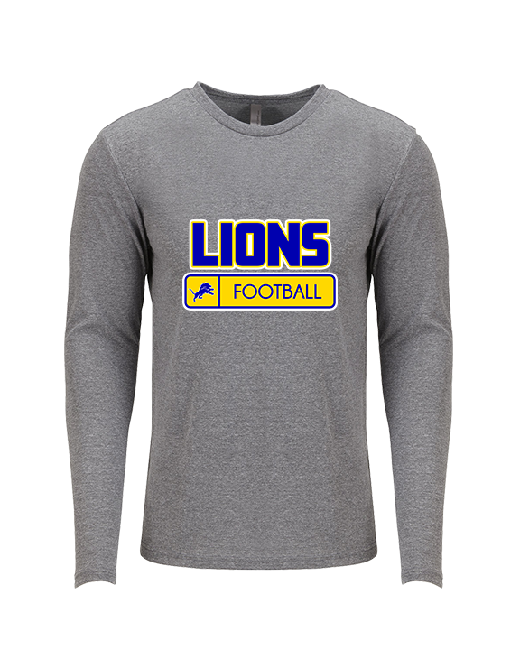 Houston County HS Football Pennant - Tri-Blend Long Sleeve